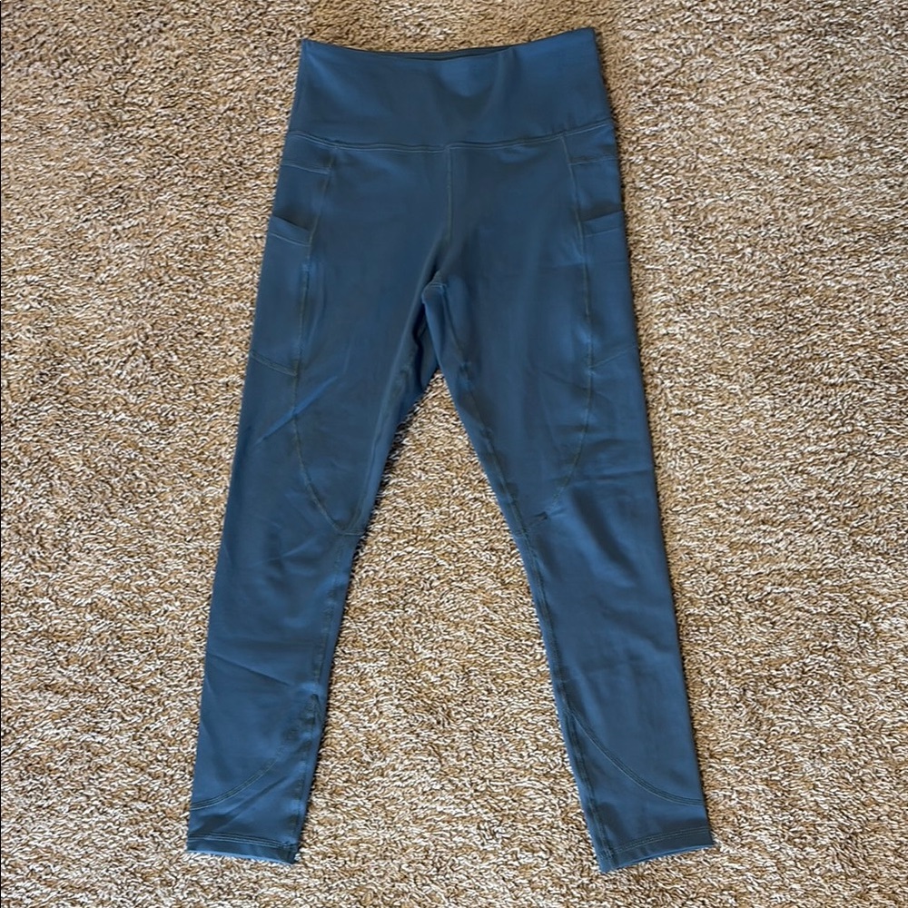 ZYIA Blue Leggings High Waist Seamless Athletic Wear